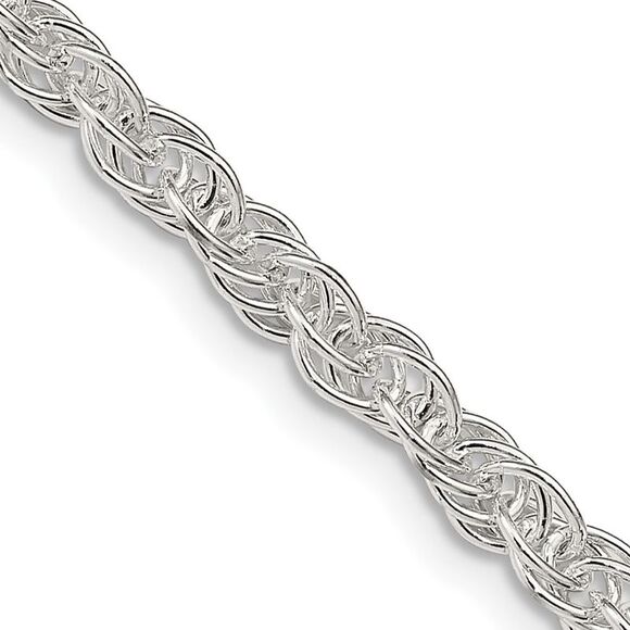 Kazi Luxury Sterling Silver 3.8mm Loose Rope Chain
